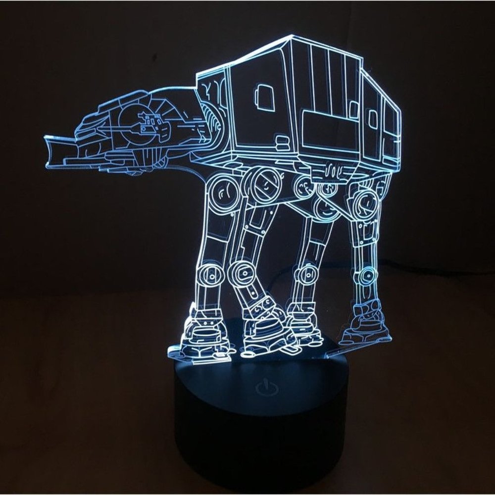 Illusion Star Wars AT-AT Walker Lamp, 3D Light Experience